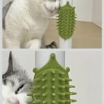 Pet Scratching Brush | Adjustable Cat Dog Silicone Scratching Brush, Small and Medium Cat Groomer for Corner Table Legs for Bedroom, Living Room