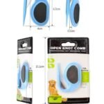 Knotting Comb - 2/4PCS Pet Knotting Comb, 2024 New Knotting Comb For Cats, 3in1 Multifunctional Massage Cat Knotting Comb, For Removing Tangled And Loosse Hair (Color : Orange)