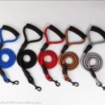 Nylon Pet Leash,reflective Dog Leash with Metal Hook and Foam Handle,suitable for Small and Medium-sized Dogs for Outdoor Travel